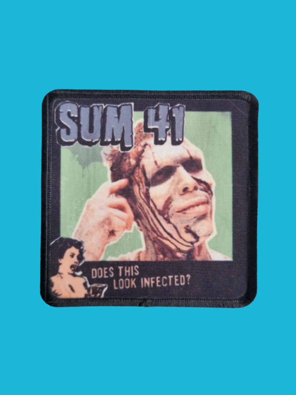 Patch Sum 41 - Does This Look Infected? - Imprimé - Carré de 7,5 x 7,5 centimètres